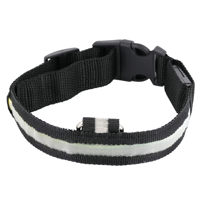 LED-halsband t/hund 40-47 cm Petzone